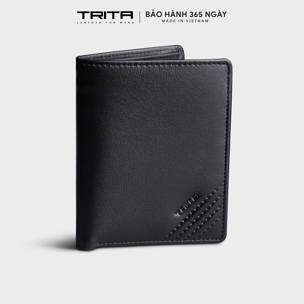 Ví nam dáng đứng da bò thật TRITA RVN20