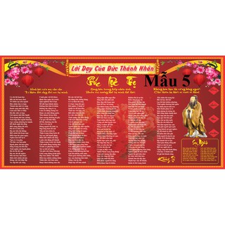 [Freeship] MẪU 5 Tranh dán tường lời dạy Khổng Tử khổ A0,A1,A2,A3