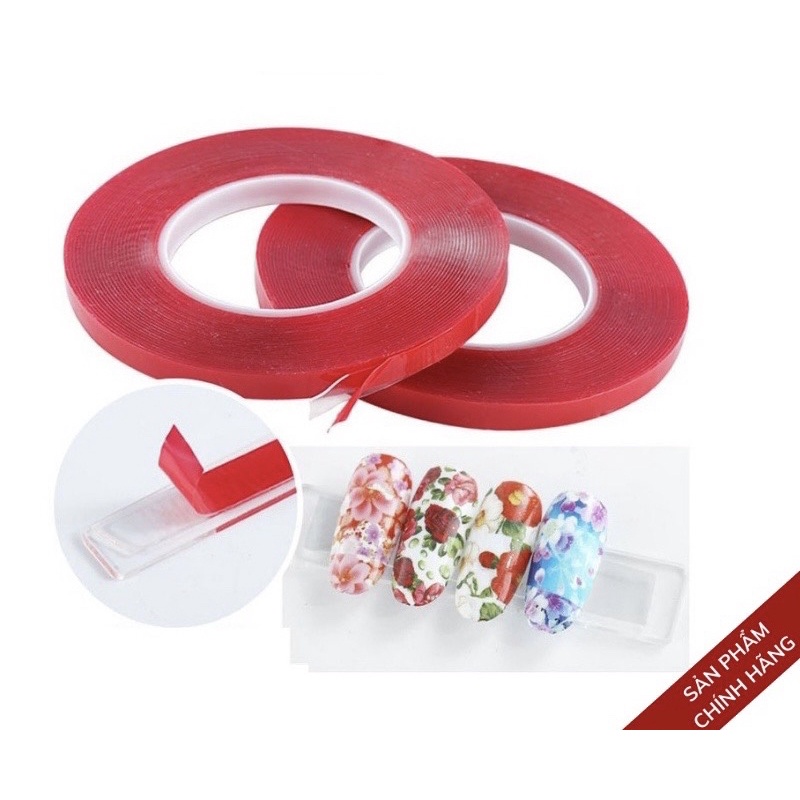Băng dính tạo fan mi - Dán bảng mẫu nail
