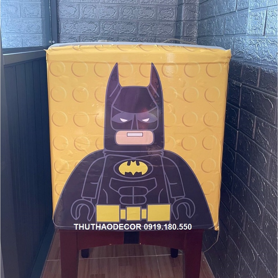 Decal dán máy giặt - tủ lạnh mini BATMAN_vàng