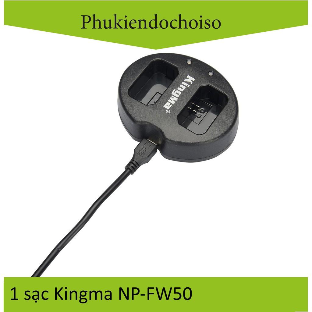 Pin sạc Kingma cho Sony NP-FW50 + Hộp đựng Pin, Thẻ nhớ