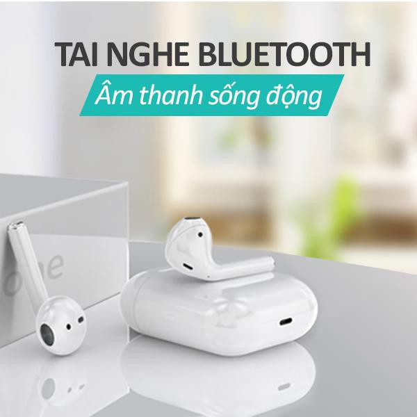 Tai nghe Bluetooth Không Dây i12 TWS Bản Nâng Cấp Chip 5.0, Tai Nghe Không Dây CHẤT LƯỢNG TỐT, (CÓ BẢO HÀNH)