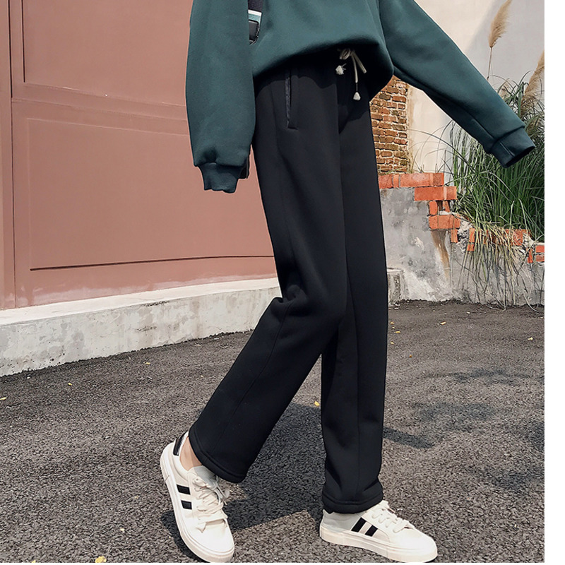 Quần Dài Ống Rộng Màu Trơn Thoáng Khí Thời Trang Cho Nữ | BigBuy360 - bigbuy360.vn