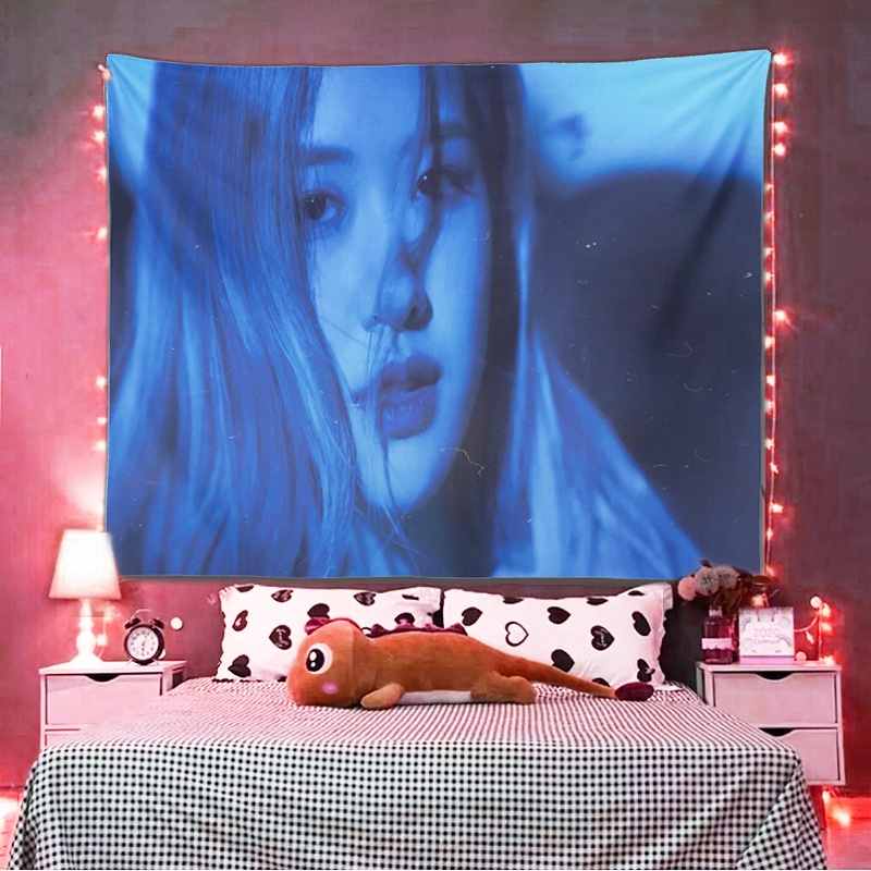 LISA BLACKPINK 3💖FREESHIP💖 Tranh vải treo tường cỡ lớn Decor trang trí phòng ngủ phòng khách 💖 nhận in hình YÊU CẦU