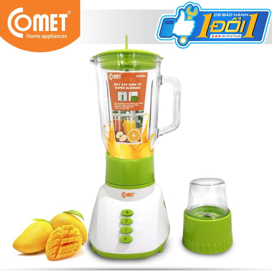 Máy xay sinh tố Comet CM9953 - thuỷ tinh 1.25L