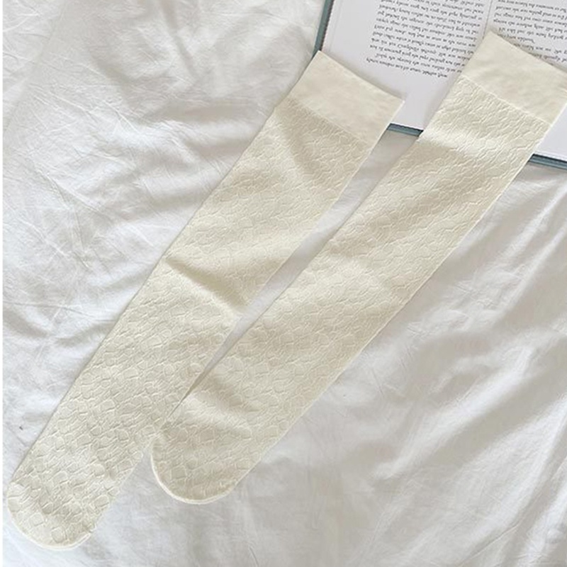 Xixi Vớ Nhung Họa Tiết Hoa 3D Gợn Sóng Phong Cách Nhật Bản Lolita Dành Cho Nữ