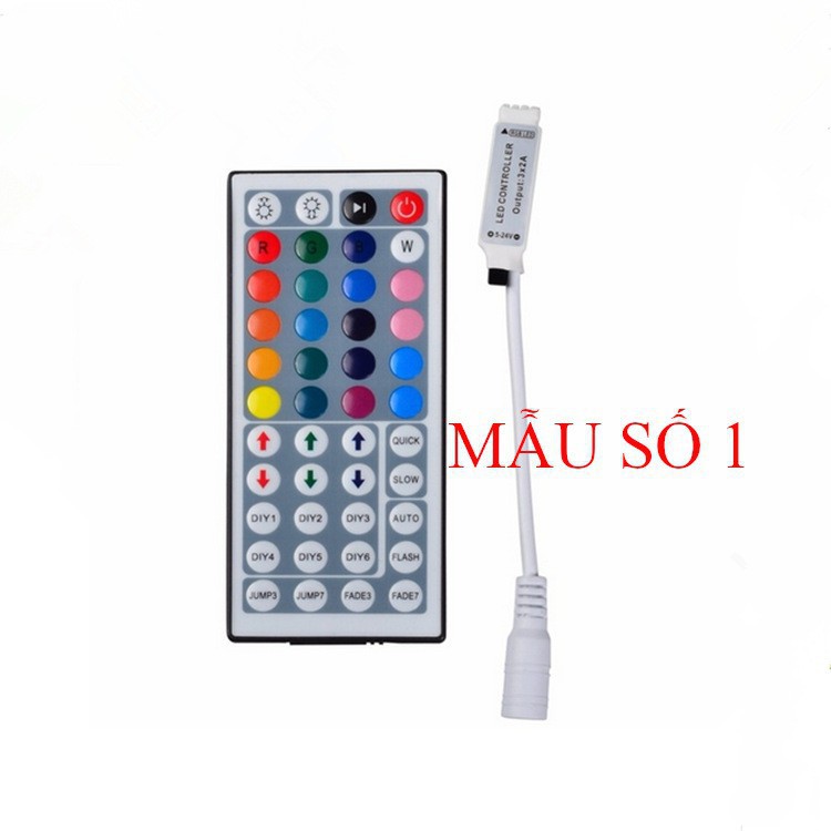 Bộ điều khiển đèn led dây RGB 5050 kèm remote hồng ngoại 44 phím LOẠI MINI VÀ HỘP NHÔM, VUI LÒNG XEM MÔ TẢ