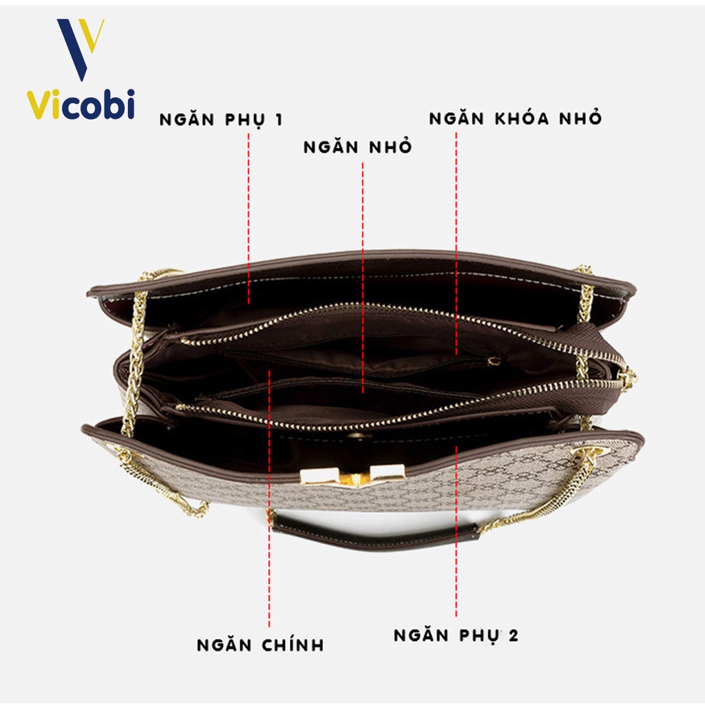 Túi xách nữ Vicobi V2 Balake, dây đeo vai hay chéo đều được, phù hợp đi làm, sự kiện, đi chơi