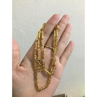 [XẢ KHO 3 NGÀY] Dây chuyền đốt trúc HM Jewery mạ vàng 24k siêu hot