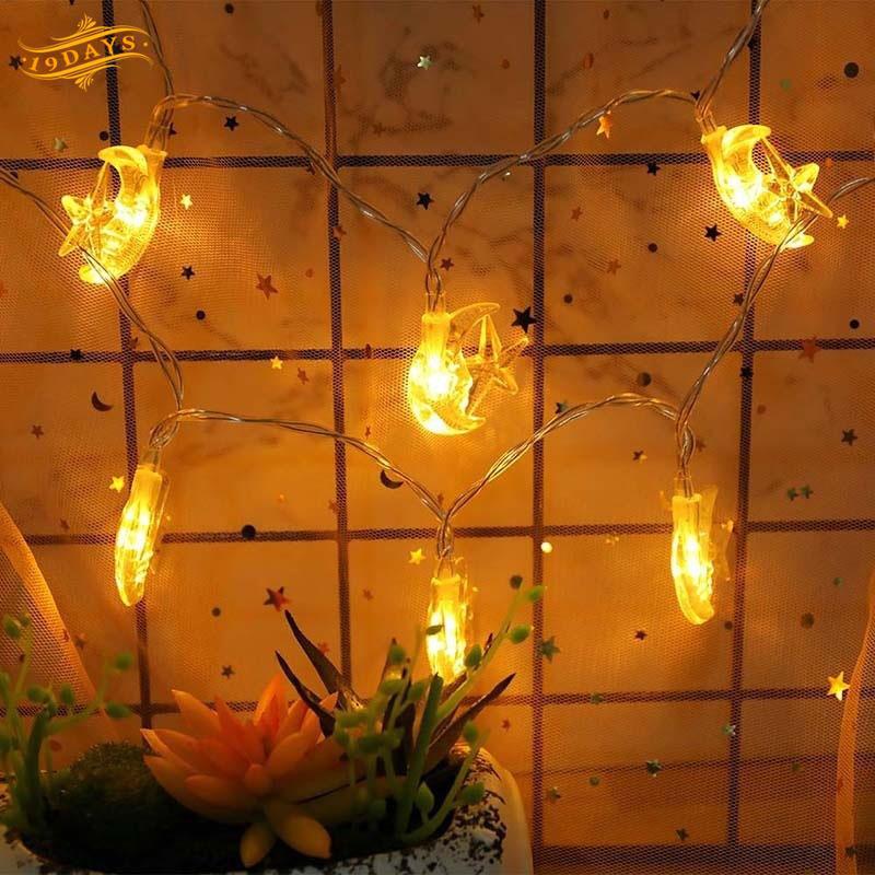 Dây đèn LED chữ eid mubarak lãng mạn