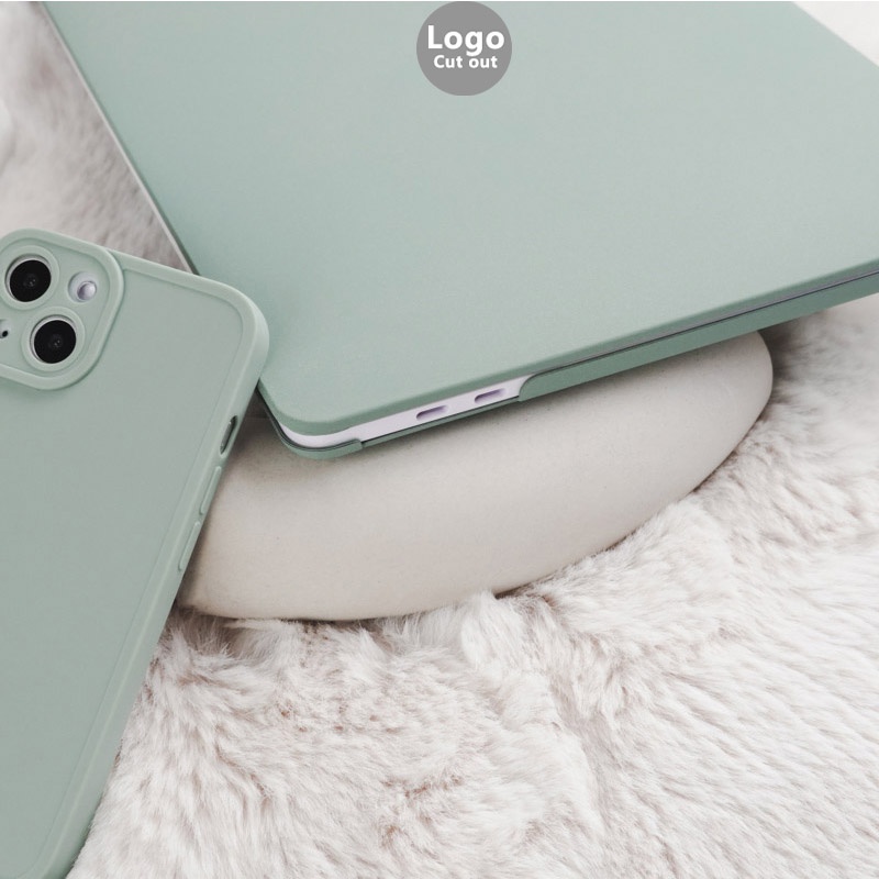 Vỏ Bảo Vệ Bàn Phím Cứng Màu Đậu Xanh Lá 2020 2021 Cho 2022 Macbook pro Air M1 M2 A2337 A2338 A2681 A2941