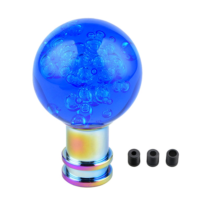 Tay Nắm Cần Gạt Số Xe Hơi Bằng Acrylic Trong Suốt Đính Pha Lê Nhiều Màu