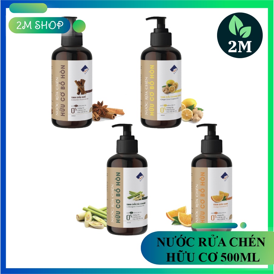 Nước Rửa Chén hữu cơ Bồ hòn Ecocare 500ml, Nước rửa bát hữu cơ tinh dầu tự nhiên