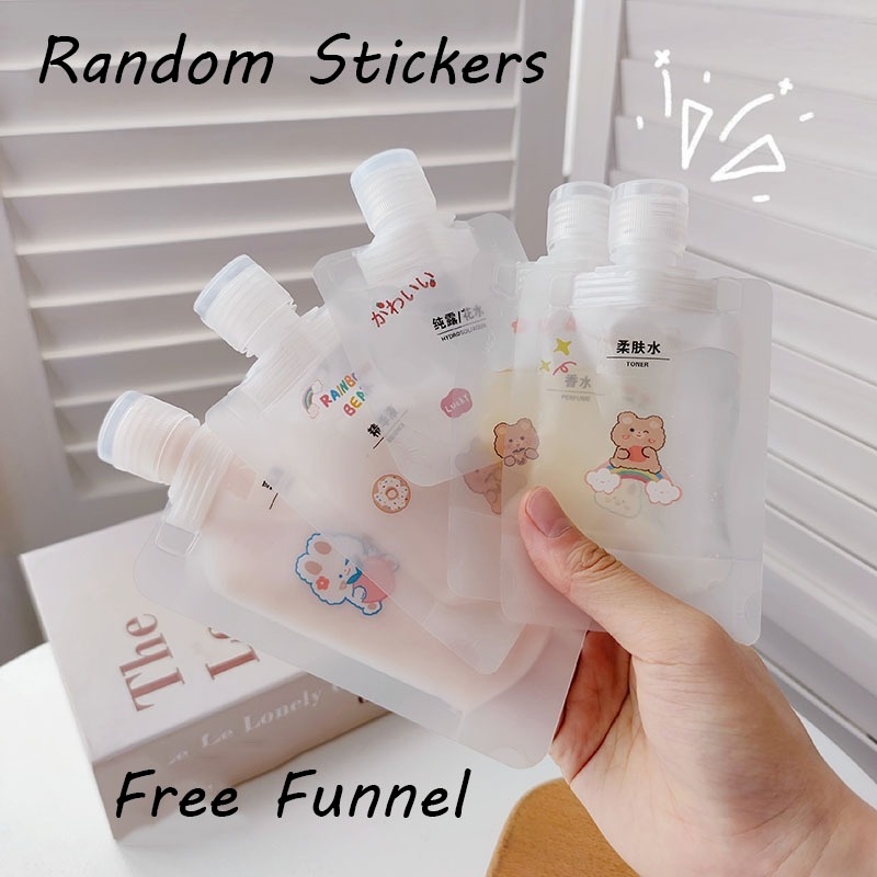 Túi đựng mỹ phẩm dầu gội sữa dưỡng thực phẩm chân không mờ trong suốt mini