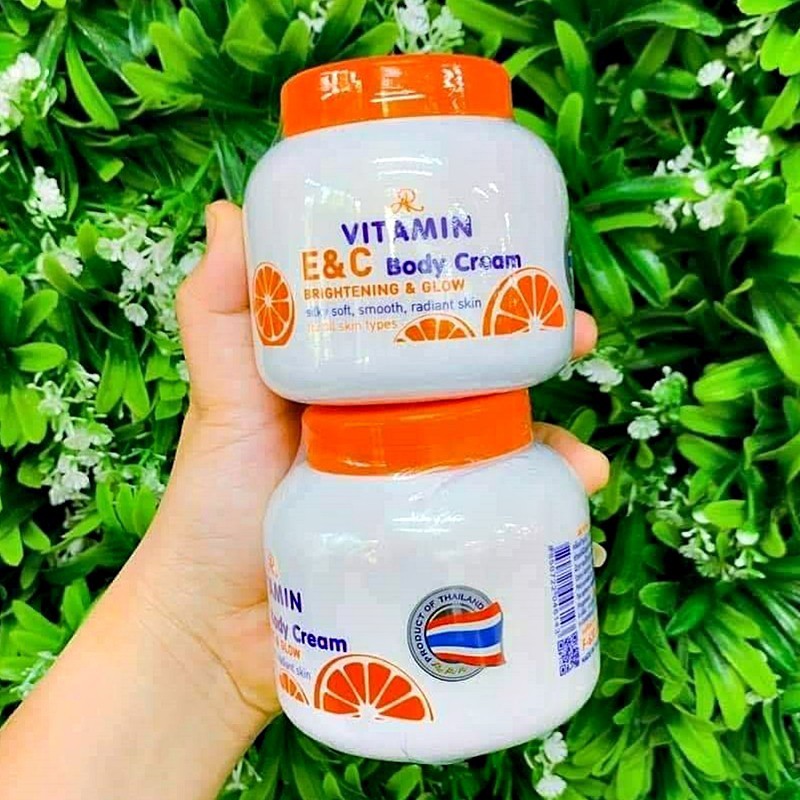 KEM DƯỠNG THỂ TINH CHẤT CAM TƯƠI  AR Vitamin E & C Body Cream Brightening & Glow 200g