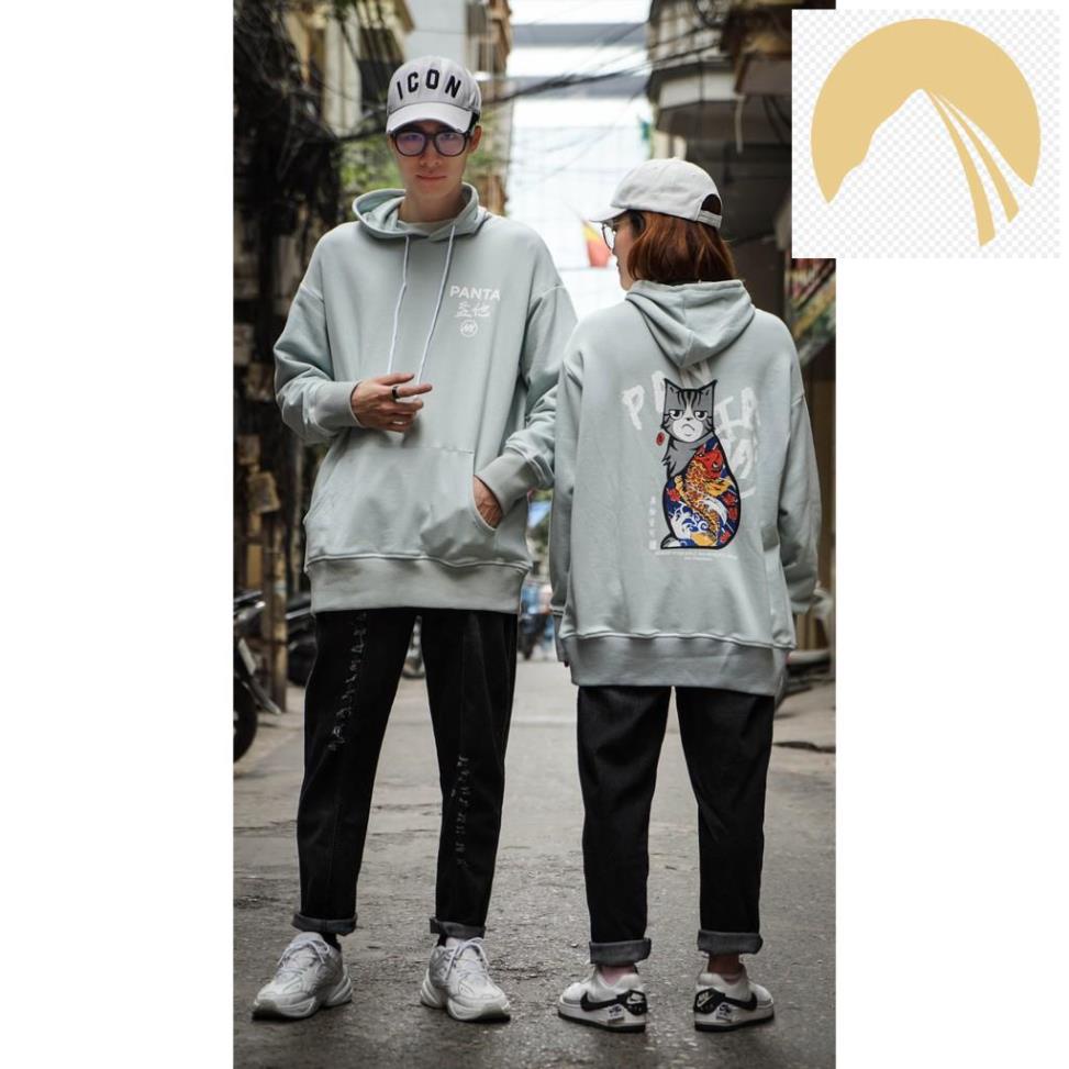 Áo khoác hoodie nỉ N7 có mũ nam nữ oversize thời trang đường phố phong cách Hàn Quốc Hot 2020 Panta