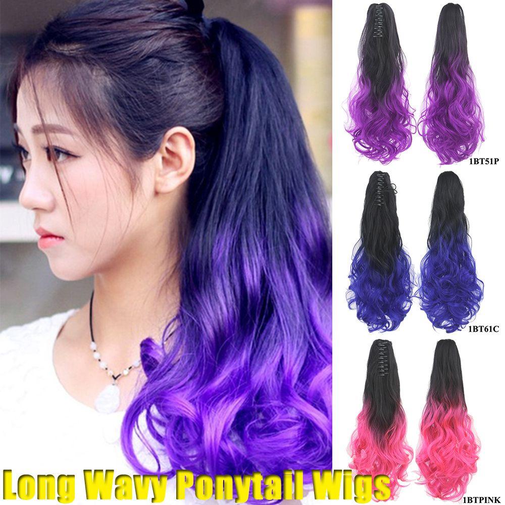 ANEMONE Tóc Giả Đuôi Ngựa 15 Màu Thời Trang Cho Nữ