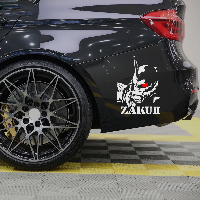 P-a498.Miếng Dán Phản Quang Gundam Trang Trí Thân Xe Hơi