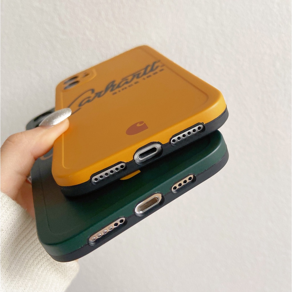 Cartoon Street Fashion Carhartt Couples IMD Soft Phone Case Suitable for iPhone7/8/se2 iPhone7plus/8plus iPhonex/xs iPhonexsmax 11 iPhone11pro iPhone11promax 12 iPhone12 iPhone12pro iPhone12promax iPhone13 13pro 13promax
