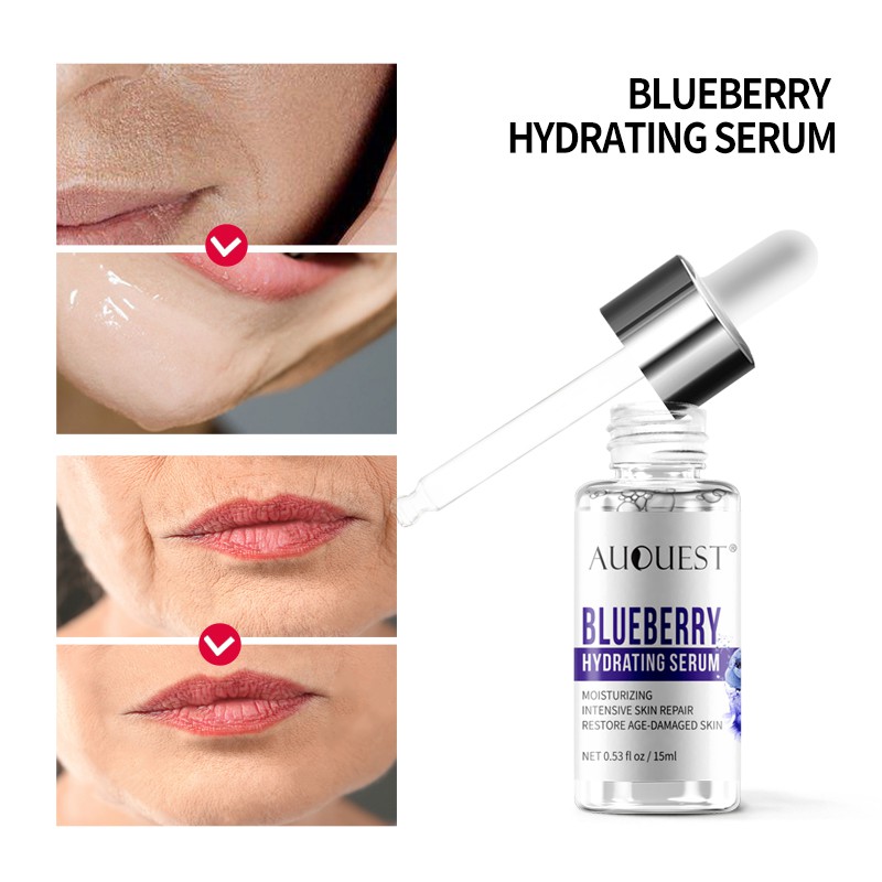 Serum AUQUEST Dưỡng Da Mặt Chiết Xuất Việt Quất Thu Nhỏ Lỗ Chân Lông Chống Oxy Hóa 15ml