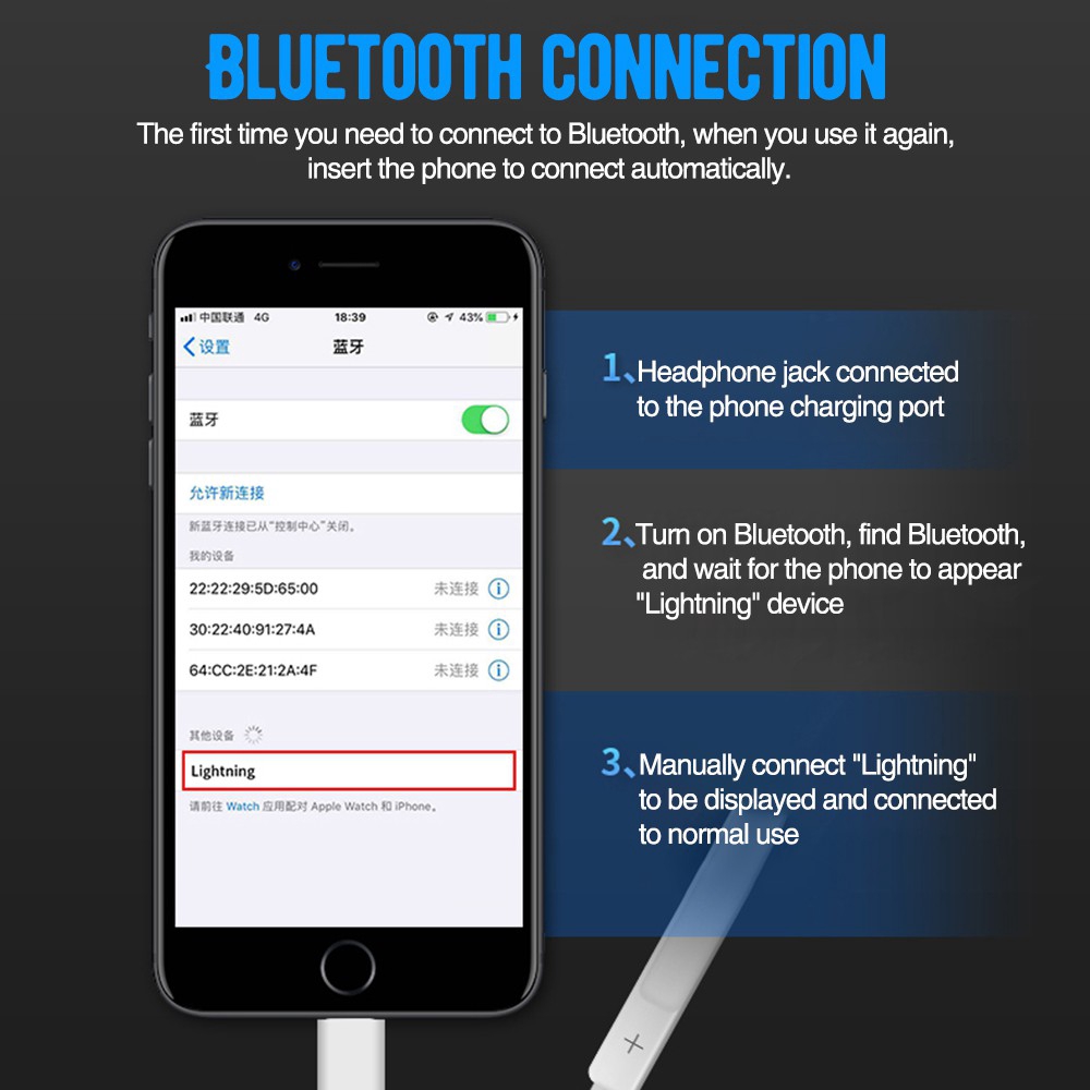 Đầu chuyển đổi kết nối tai nghe và Micro chất lượng cao cho IPX 7 8 Plus