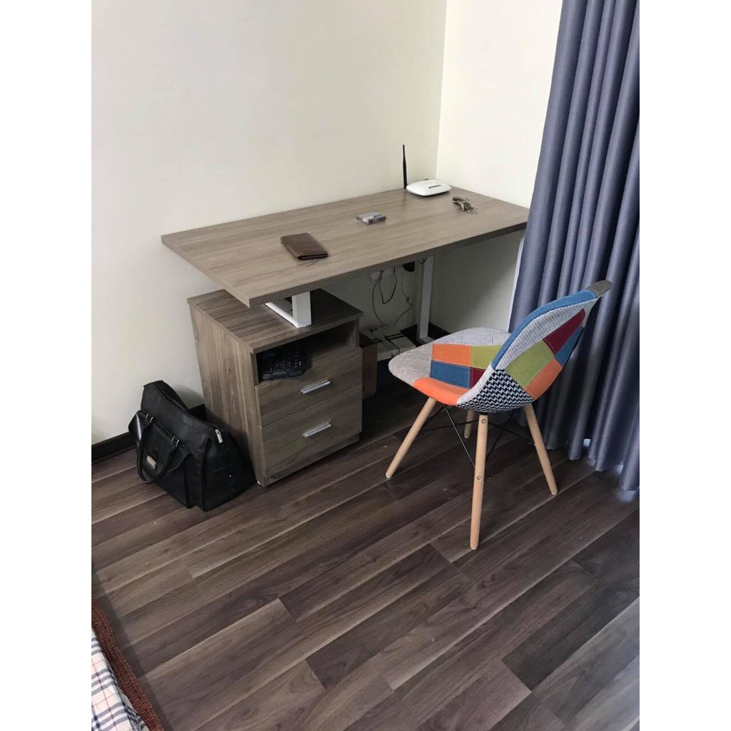 [GHẾ CAFE - GHẾ ĂN] GHẾ EAMES THỔ CẨM CHÂN GỖ | BigBuy360 - bigbuy360.vn