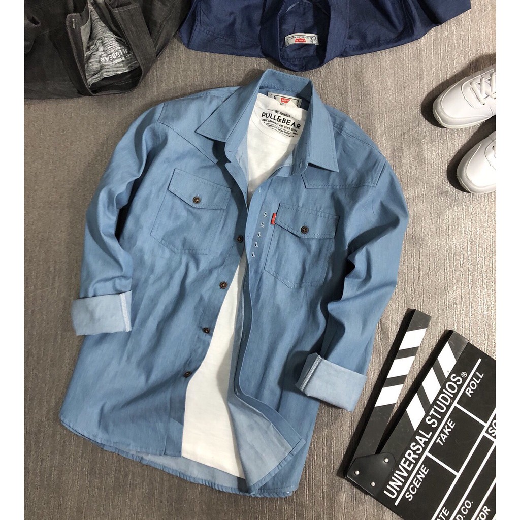 Áo Sơ Mi Nam Jean Chất Vải Xịn, Áo Bao Đẹp | BigBuy360 - bigbuy360.vn