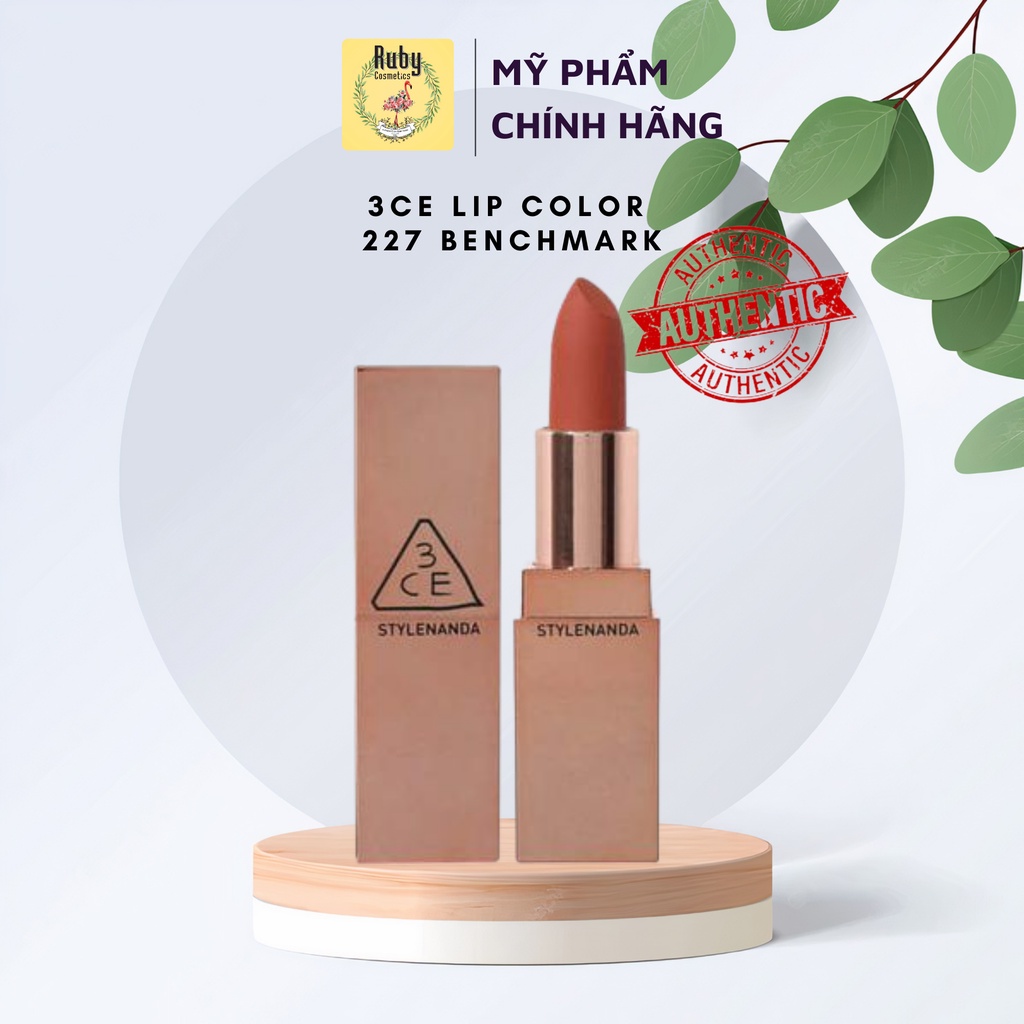 Son 3CE Matte Lip  - Màu 226 - 227 - 228 (Full size 3,5g)