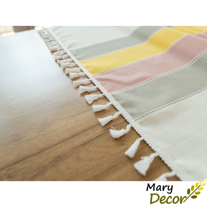 Khăn trải bàn cao cấp Mary Decor chất liệu cotton thêu - KBCC18