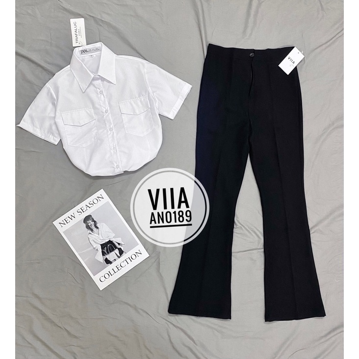 Sơ mi trắng túi hộp AN0189 VIIA DESIGN