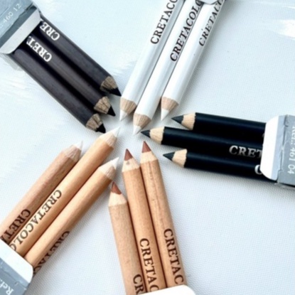 [XÓM VẼ] Chì than, chì NERO, chì trắng, chì dầu hạng họa sĩ CRETACOLOR Brevilliers