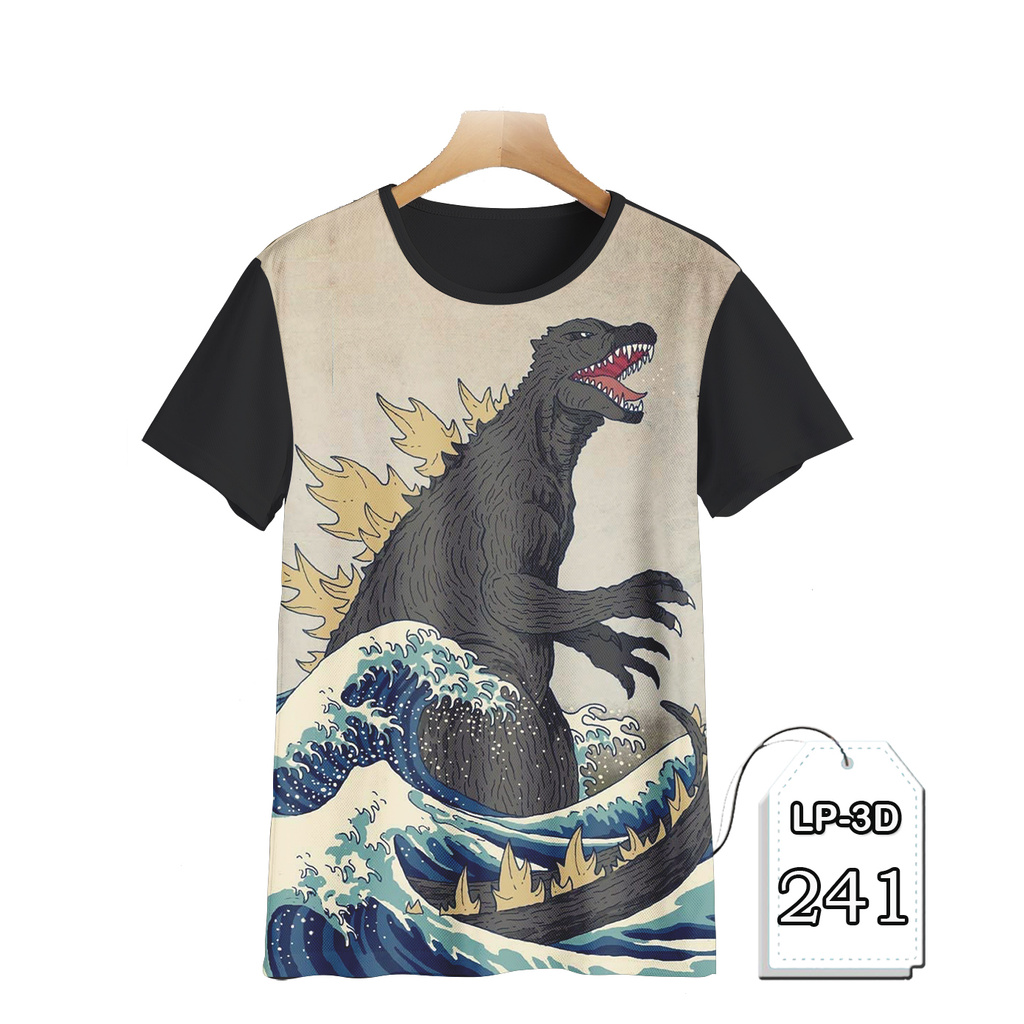 Godzilla 3D In 3D Áo Thun Trẻ Em Hoạt Hình Truyền Hình Hoạt Hình Anime Quần Áo LP3D-241
