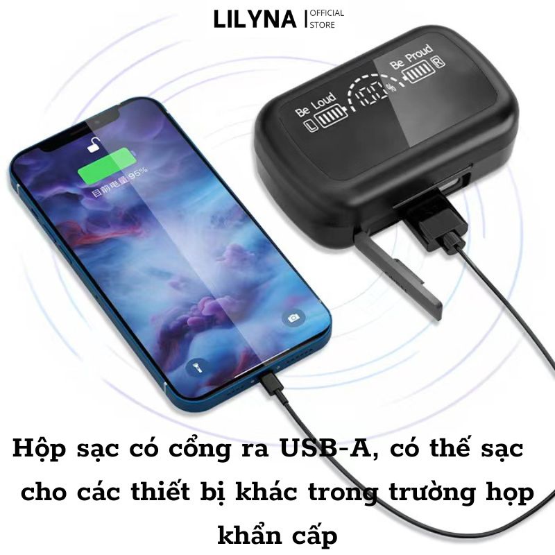 Tai Nghe Bluetooth SKY-10 Gaming, Nghe Nhạc, Pin Trâu, Nút Cảm Ứng Bản Quốc Tế Pro LILYNASTORE