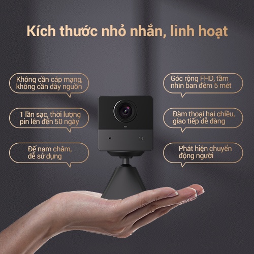 Camera Wi-Fi EZVIZ BC2 Không Dây Pin Sạc 2000 mAh, FHD 1080P- Hàng Chính Hãng