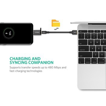 Đầu chuyển USB-C to Micro USB cao cấp Ugreen 40945