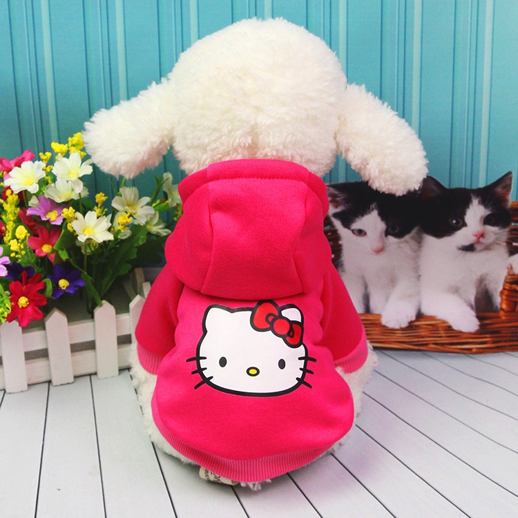 Áo hoodie cho chó cưng mặc vào mùa thu và mùa đông hoàn toàn bằng cotton