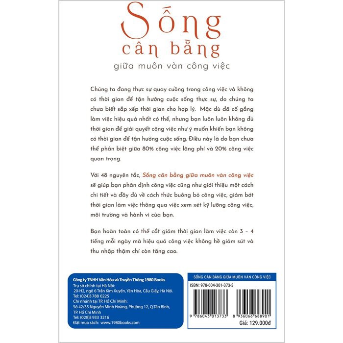 Sách - Sống Cân Bằng Giữa Muôn Vàn Công Việc - 48 Nguyên Tắc