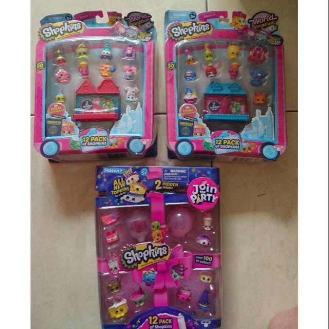 Bộ 8 Mô Hình Nhân Vật Hoạt Hình Shopkins World