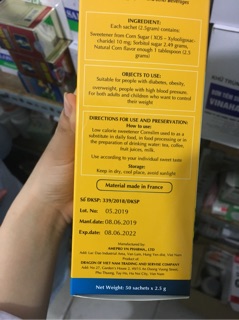 Đường bắp corn slim
