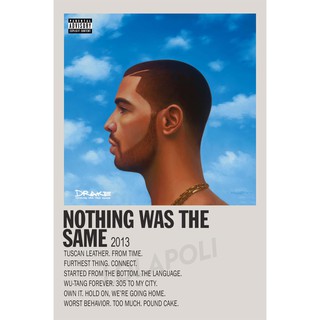 Tấm áp phích in hình album Nothing Was The Same by Drake