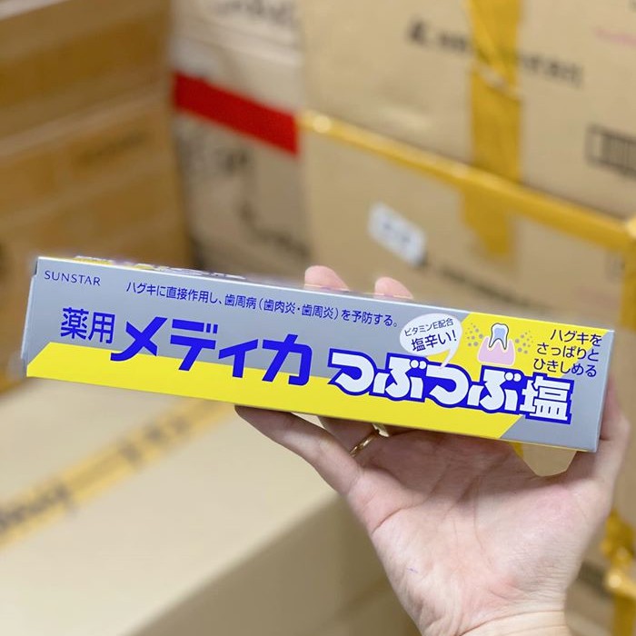 Kem Đánh Răng Tinh Thể Muối SUNSTAR 170GR Nhật Bản - Giảm Viêm Lợi, Viêm Chân Răng, Chảy Máu Chân Răng