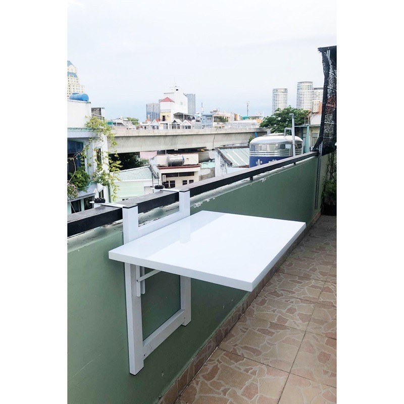 Bàn treo ban công gấp gọn decor GREEN HOME