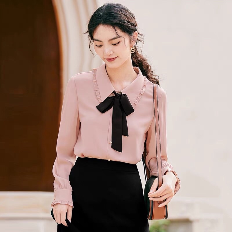 Áo sơ mi buộc nơ Eifini