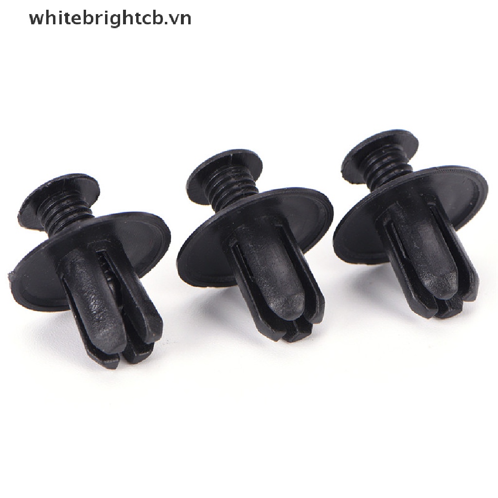 FENDER Set 50 Đinh Tán Nhựa Màu Đen 8mm Chuyên Dụng Cho Xe Hơi