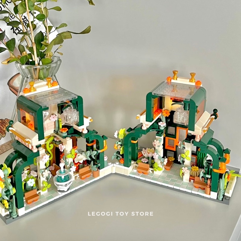 Đồ chơi xếp hình Legogi BOTANICAL GARDEN JAKI 867 mảnh ghép mô hình lắp ghép
