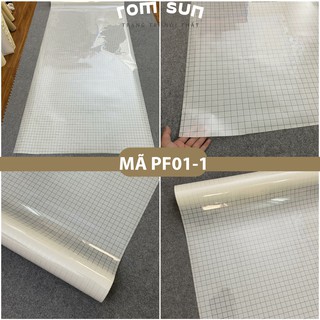Giấy dán kính cửa sổ che nắng, đề can dán cửa kính phòng tắm, Decal trang trí phòng khách kẻ ô trắng
