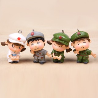 FREESHIP 99K TOÀN QUỐC_Móc điện thoại/Móc Khóa cặp bé quân đội - 00028