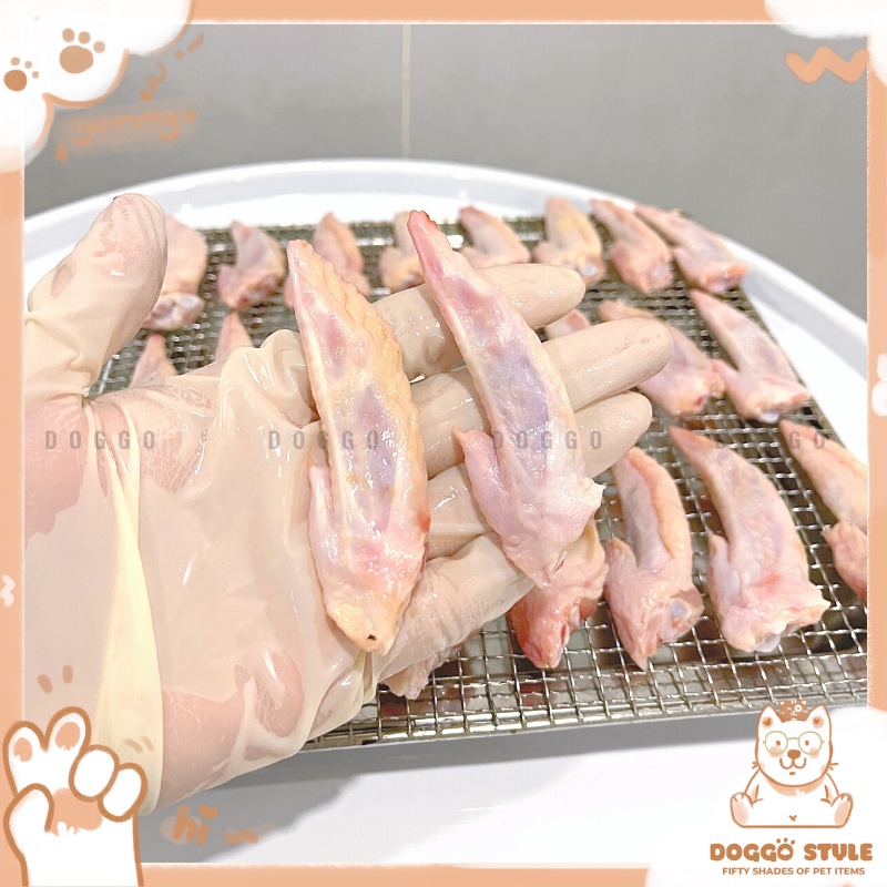 Treat Bánh Thưởng Cho Chó Chóp Cánh Gà Sấy Khô DOGGO Homemade Không Chất Bảo Quản 50G 100G Thức Ăn Cho Chó Thú Cưng