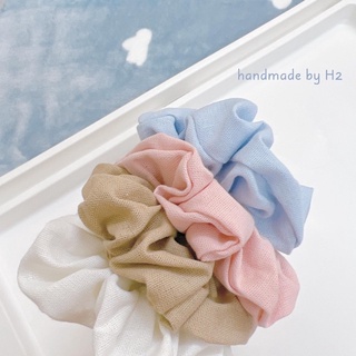 Scrunchies chun buộc tóc vải linen
