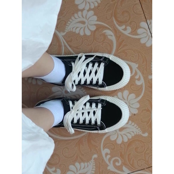 Giày vải đế độn 3 cm